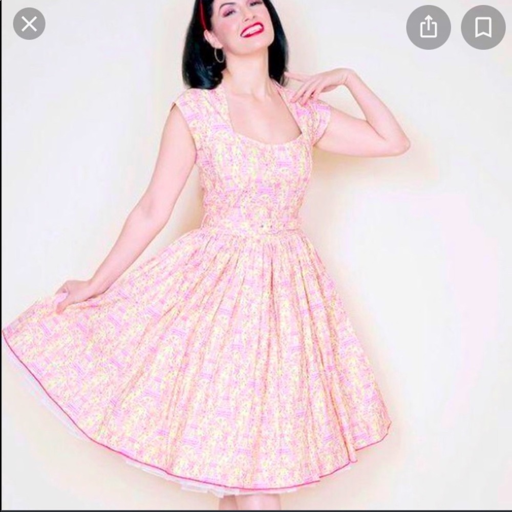 Bernie Dexter Eiffel Tower Pink Lemonade Dress